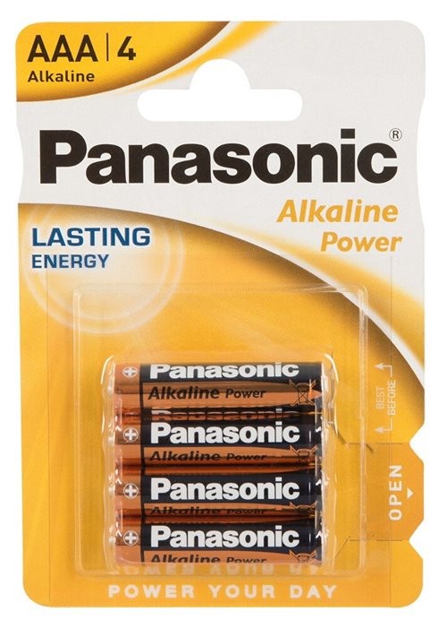 1 x 4 Panasonic Batteries AAA