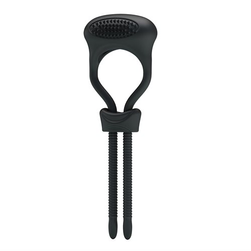 Pretty Love Curitis Sort Lasso penisring med vibration