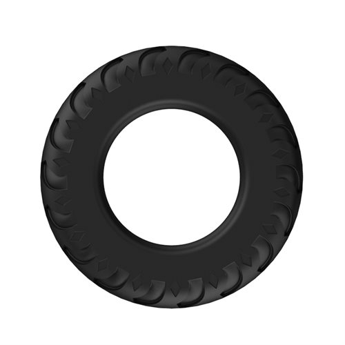 TITAN Thick Green Medium Sort silikone penisring