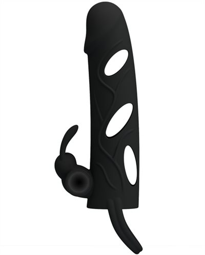Penis Sleeve 5,5" Withe Vibrator