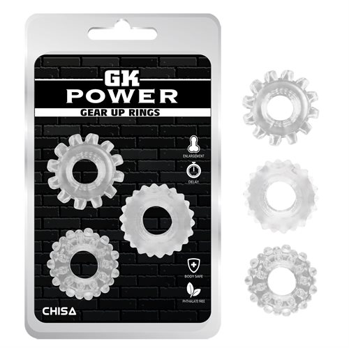 GK Power Gear Up Rings penisringe set 3 pc.