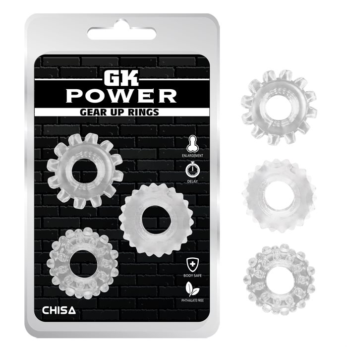 GK Power Gear Up Rings penisringe set 3 pc.