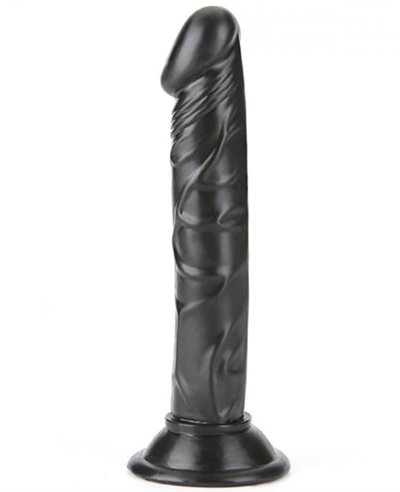 Small Beginners sort unisex dildo 14cm