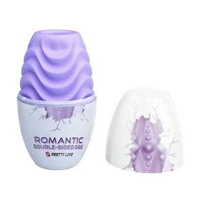 Pretty Love Romantic Purple Double sided egg