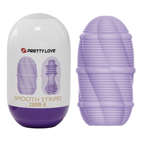 Pretty Love Cupid-X Smooth Stripes Double sided egg