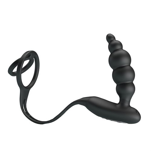 Pretty Love Cock N` Ball Penisring med Anal Prostata Massager